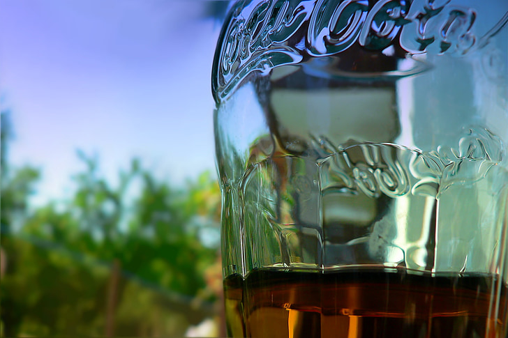 Coca cola, bebida, vidrio