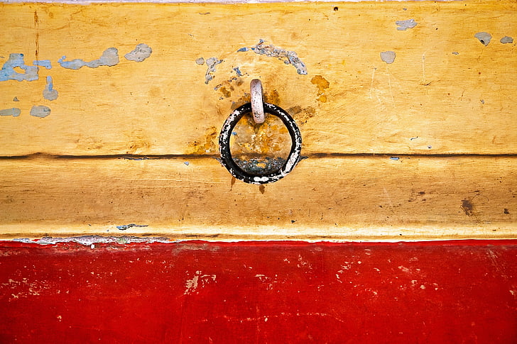 Wand, rot, Dekoration, Textur, Hook, außerhalb, Indien