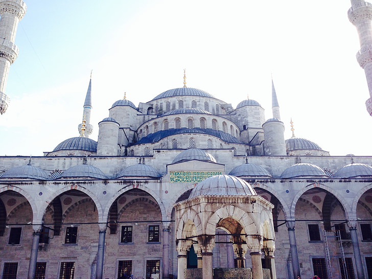 moskén, Istanbul, islam, Turkiet, bönens hus, byggnad, Dome