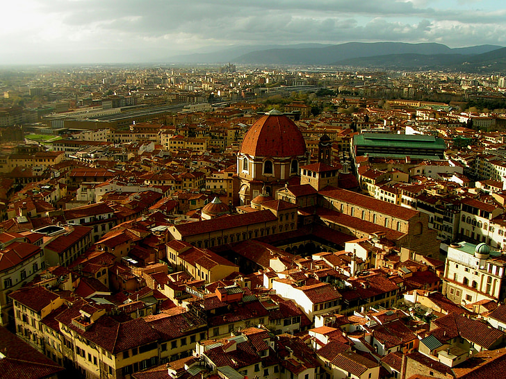 Italia, Florence, abendstimmung, tempat-tempat menarik, Katedral