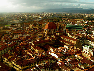 Italien, Florens, abendstimmung, platser av intresse, Domkyrkan