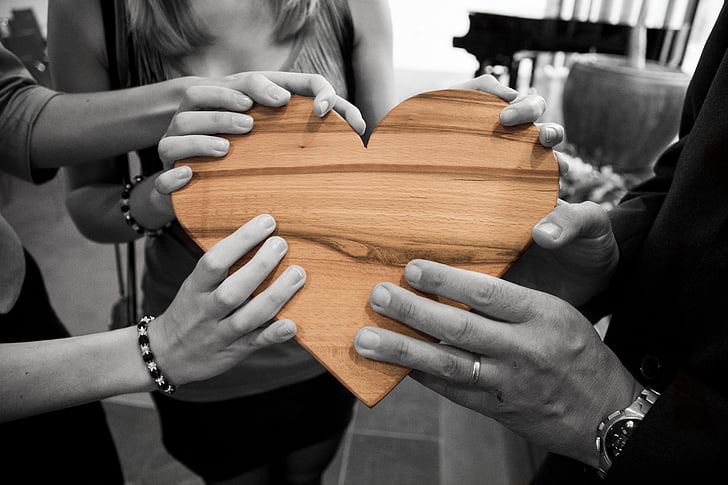 adult, business, close-up, friendship, group, hands, heart
