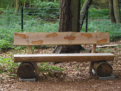 medinis staliukas, Poilsio, Gamta, tylus, spustelėkite, iš, medienos