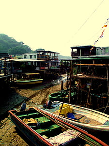 Tai o, fiske, byn, Hong, Kong, Tai, traditionella