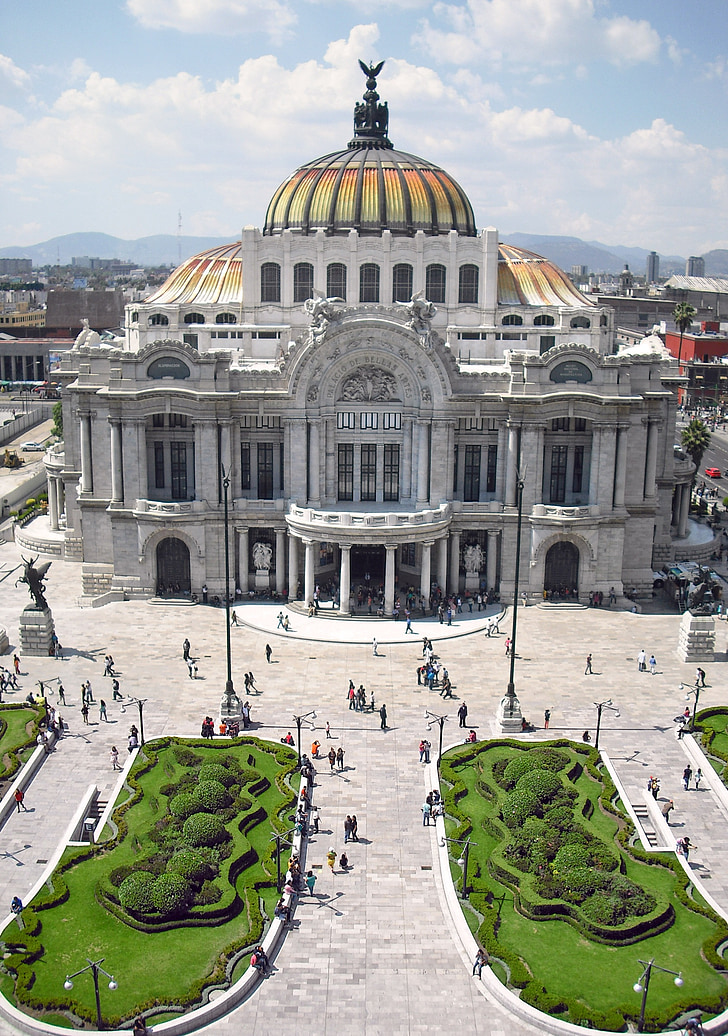 Bellas artes, pastatas, Meksika, paminklas, muziejus, Menas, teatras