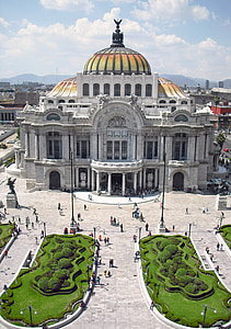 Bellas artes, budynek, Meksyk, Pomnik, Muzeum, sztuka, Teatr
