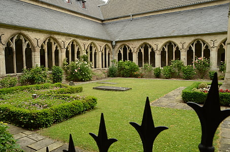 katedrālē, baznīca, Sint Viktors, reliģija, tiesa, dārza, pasāža