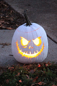 Halloween, labu, musim gugur, dekorasi, lentera, Oktober, Jack o lantern