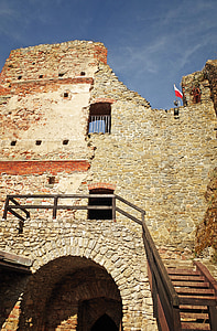 Castle, ruinerne af den, Czorsztyn, monument, Tower, attraktion