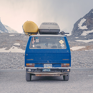 výlet, Van, Cestovanie, preprava, strešné nosiče, Cargo, Mountain