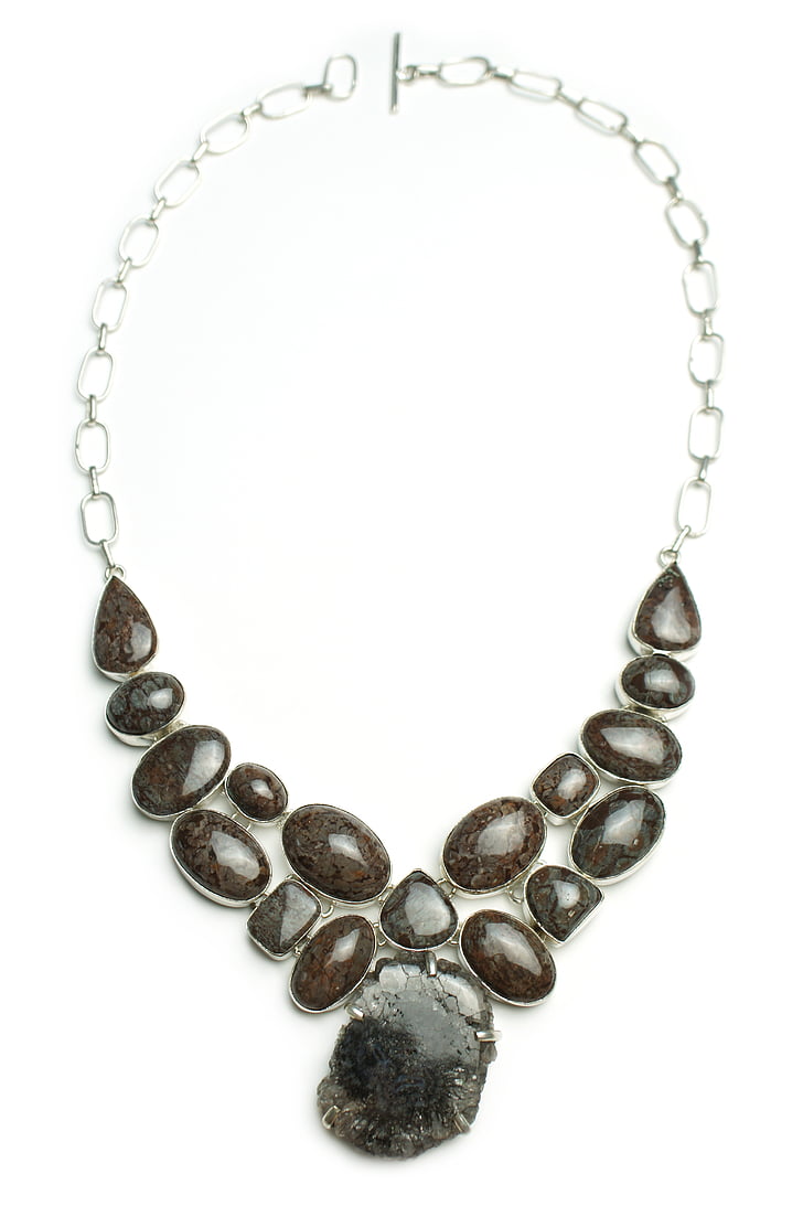 brown, jasper, necklace natural, gemstones, gems, stones, handmade