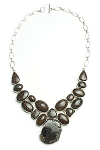 brun, Jasper, halsband naturliga, ädelstenar, pärlor, stenar, handgjorda