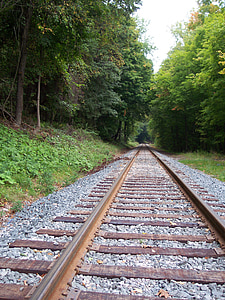 tracks, railroad, locomotive, train, railway, transportation, transport