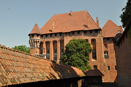 Malborku, dvorac, dvorac Teutonski vitezovi, arhitektura, Poljska