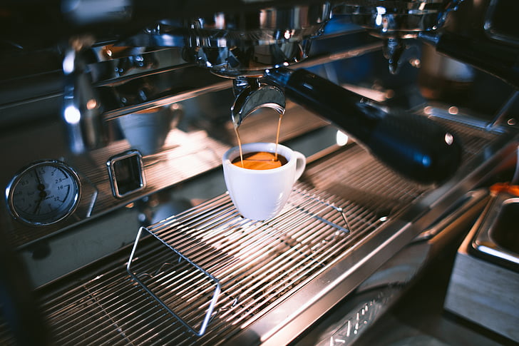 kafić, kava, šalica za kavu, kup, piće, oprema, espresso