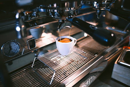 kafić, kava, šalica za kavu, kup, piće, oprema, espresso