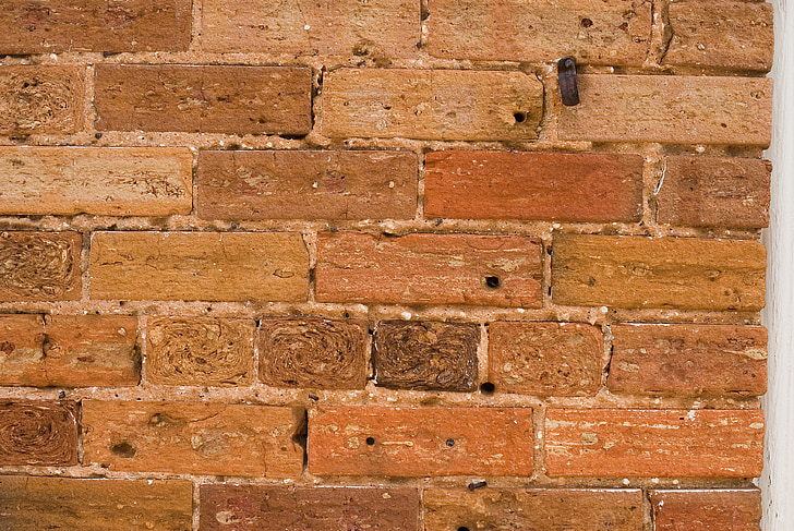 background, old, brick, wall, material