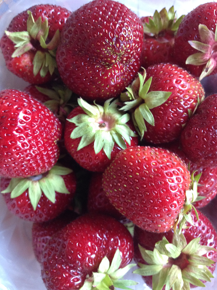 fraises, été, Sweet, fraise, fruits, frais, Berry