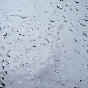 regndråber, vanddråber, vinduet, regnvejrsdag