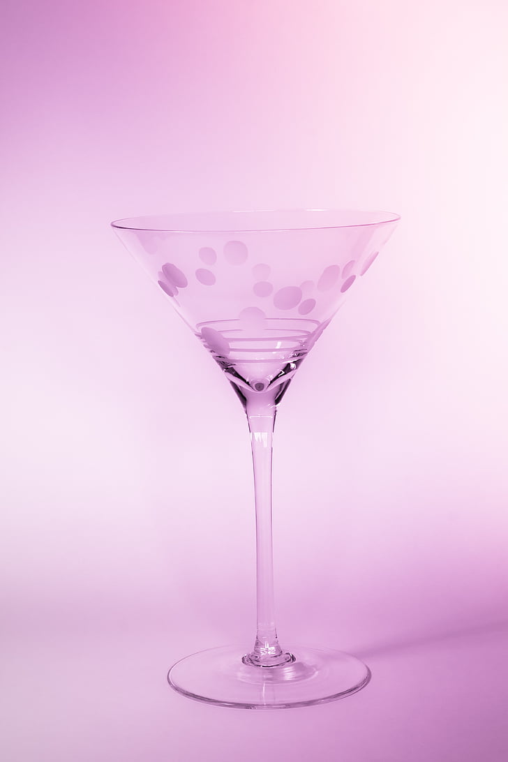 glass, cocktail, pink, still life, drink, alcohol, martini