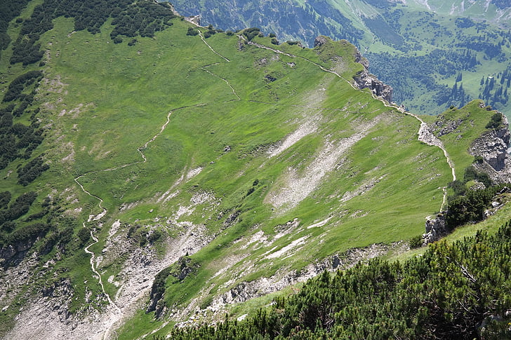 Höhenweg, trilha, Allgäu, Alpes Allgäu, ponten, bschiesser
