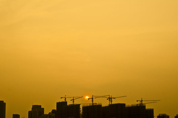 南京, 建物, ビルド, 市, 組成, 開発, 太陽