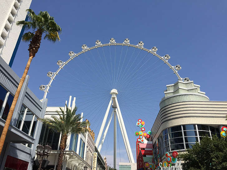 LINQ, las vegas, Nevada, forlystelser, pariserhjul, hjulet, Ferris