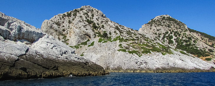 岩の海岸, 崖, 海, 海岸, 島, 自然, ギリシャ