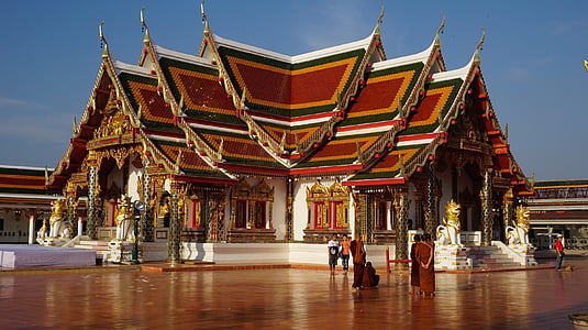 wat phra dat choeng chum, de tempel, maatregel, religie, Tempel van Thailand, Thailand, kunst