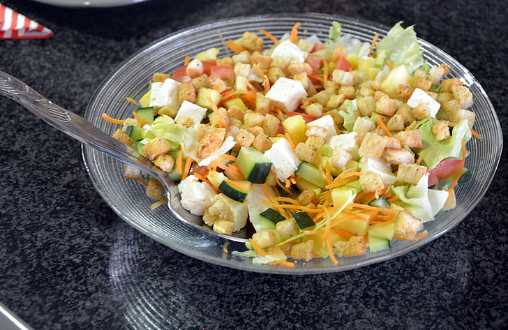 salad, Makanan, sehat, vegetarian