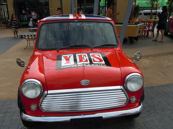vehicle, red, pretty
