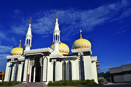 džamija, gradske džamije, arhitektura, muslimanske džamije, vjerske, Indonezija