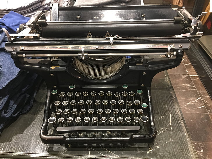 typo, maşină de scris, tipografie