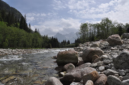 Tatrai, kalnai, kalnų upelis, Gamta