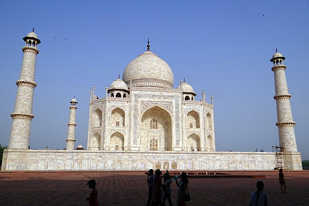 Taj mahal, der UNESCO, Weltwunder, weißem Marmor, Denkmal, Gedenkstätte, Architektur