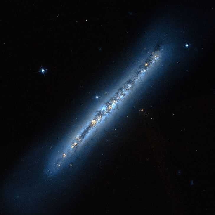 Spiralinė galaktika, NGC 4634, Kosmosas, vietos, Berenikės, Mokslas, dangus