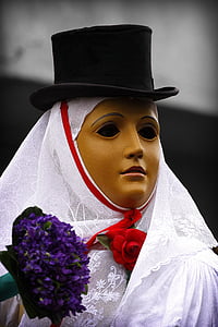 karneval, componidori, Sartiglia, Oristano, Sardinia, Carousel hest, maske