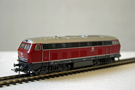 miniaturna železnica, dizel lokomotiva, železniške, 1960 let, merilu h0, vlak, lokomotiva