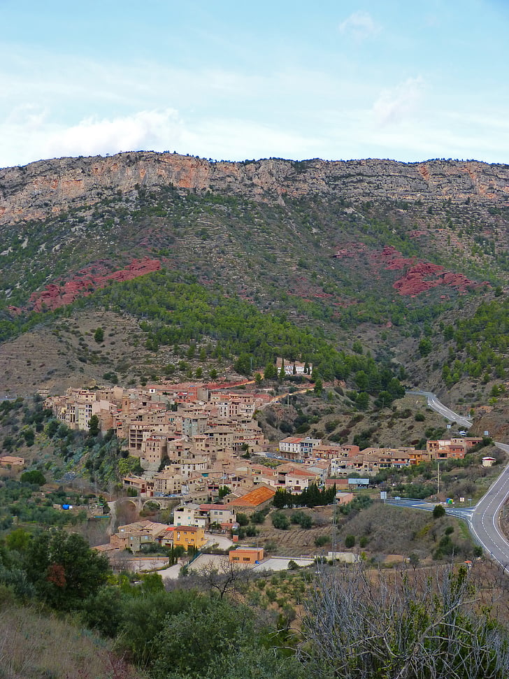 gens, paysage, Priorat, Vilella baixa, village, Montsant, montagne