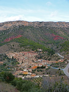 žmonės, kraštovaizdžio, Priorat, VILELLA baixa, kaimas, Montsant, kalnų