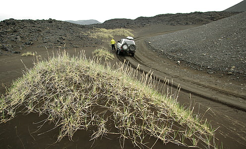 Исландия, взлетно-посадочная полоса лавы, Вулкан Аскья