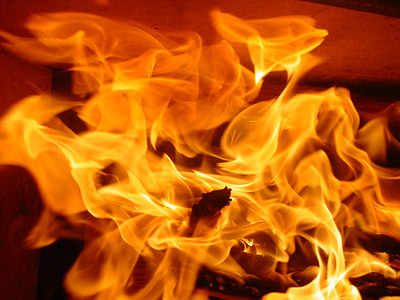 feu, flamme, chaleur, énergie, brûler, orange, rouge