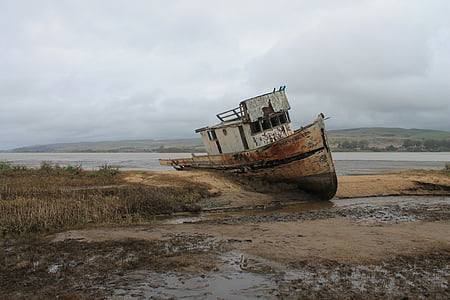 小船, 发泄, 海洋, 水, 海, 海滩, 2010