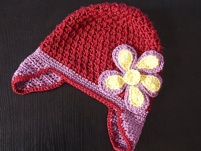 caps, winter, handmade, girl, knitting, textile, fashion