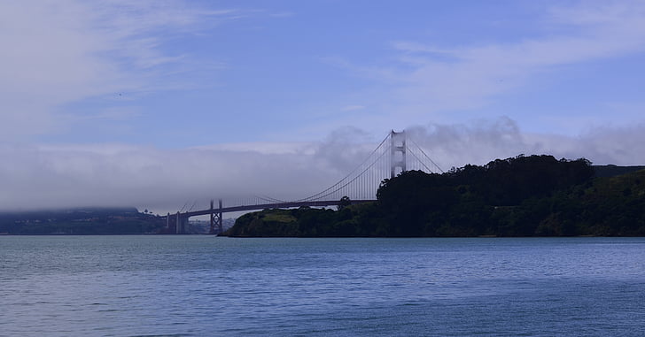 gylden, gate, Bridge, San, Francisco, California, landemerke