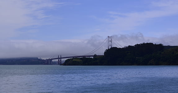 zelta, vārti, tilts, San, Francisco, California, orientieris
