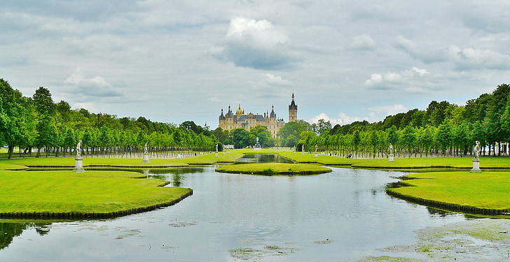 Schwerin, Schwerin castle, lâu đài, Mecklenburg phía tây pomerania, Đức, kiến trúc, địa điểm tham quan