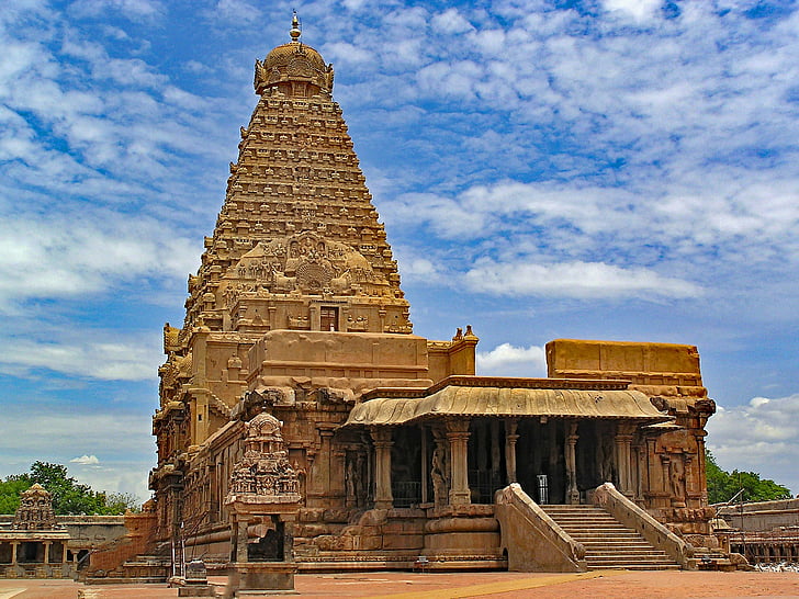 brihadishvara, Tempel, Thanjavur, Tamil nadu, India, Azië, geloof