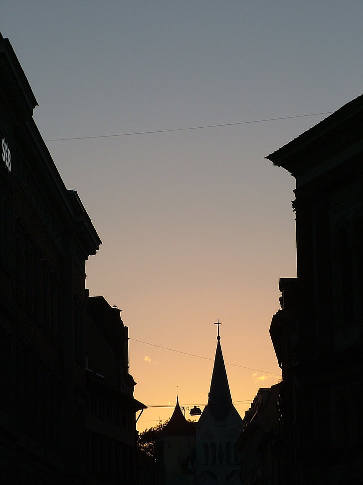 Lettland, Riga, Twilight, kvällen
