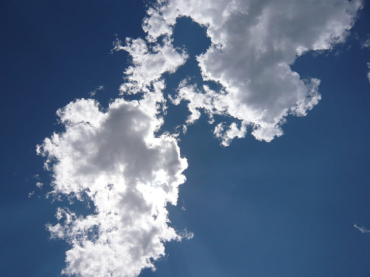 Sky, Cloud, i begyndelsen af sommeren, solrig, natur, blå, vejr
